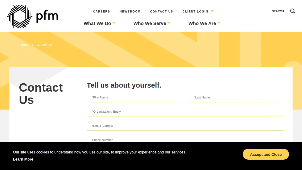 PFM page