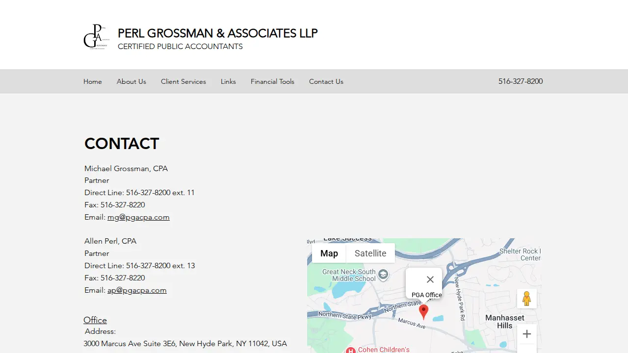 Perl Grossman & Associates LLP page
