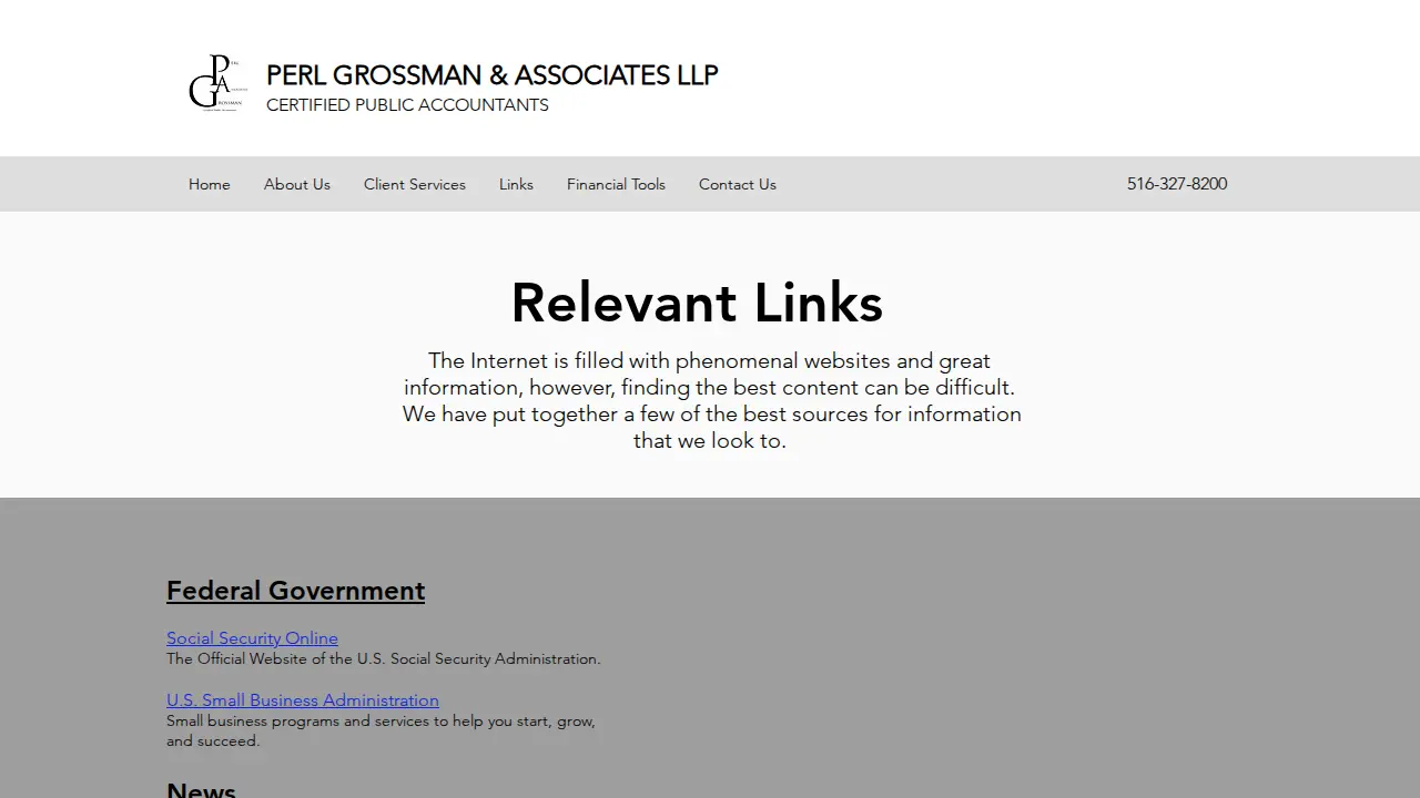 Perl Grossman & Associates LLP page