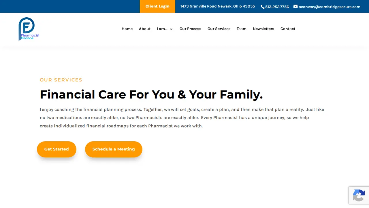 Pharmacist Finance page