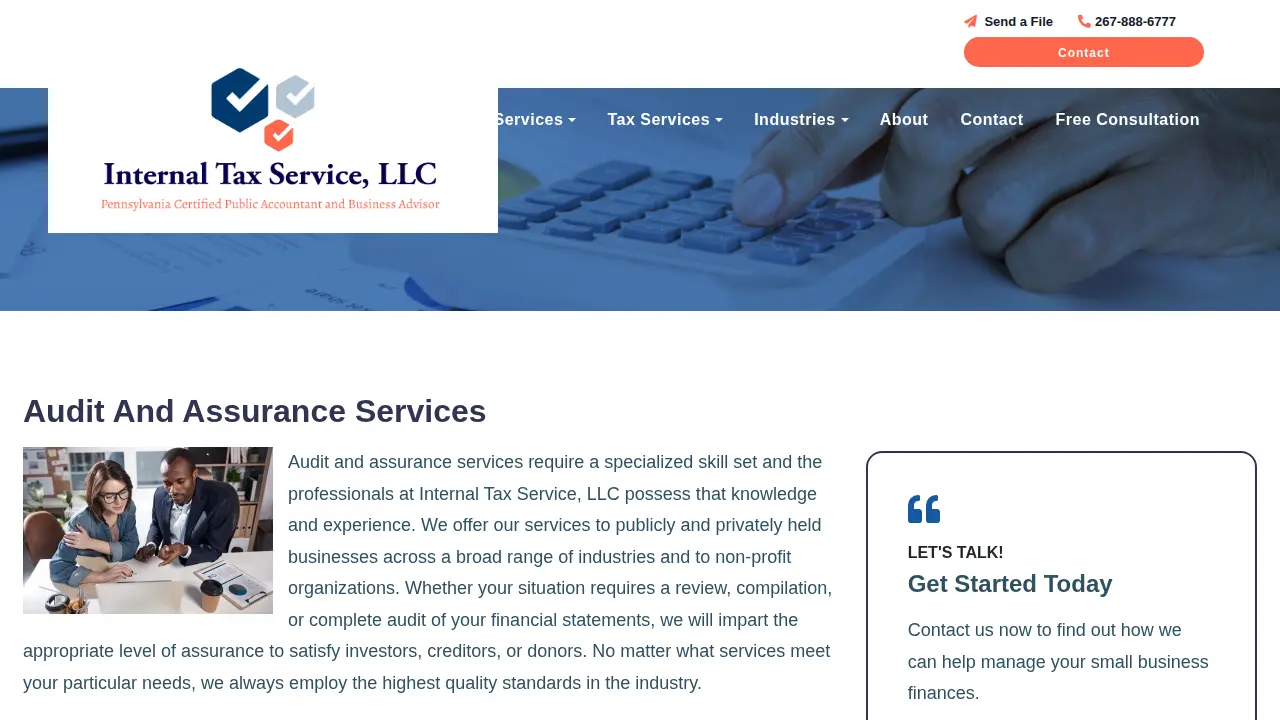 The Berry Group Taxes & Accounting page