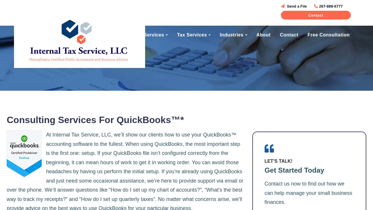 The Berry Group Taxes & Accounting page
