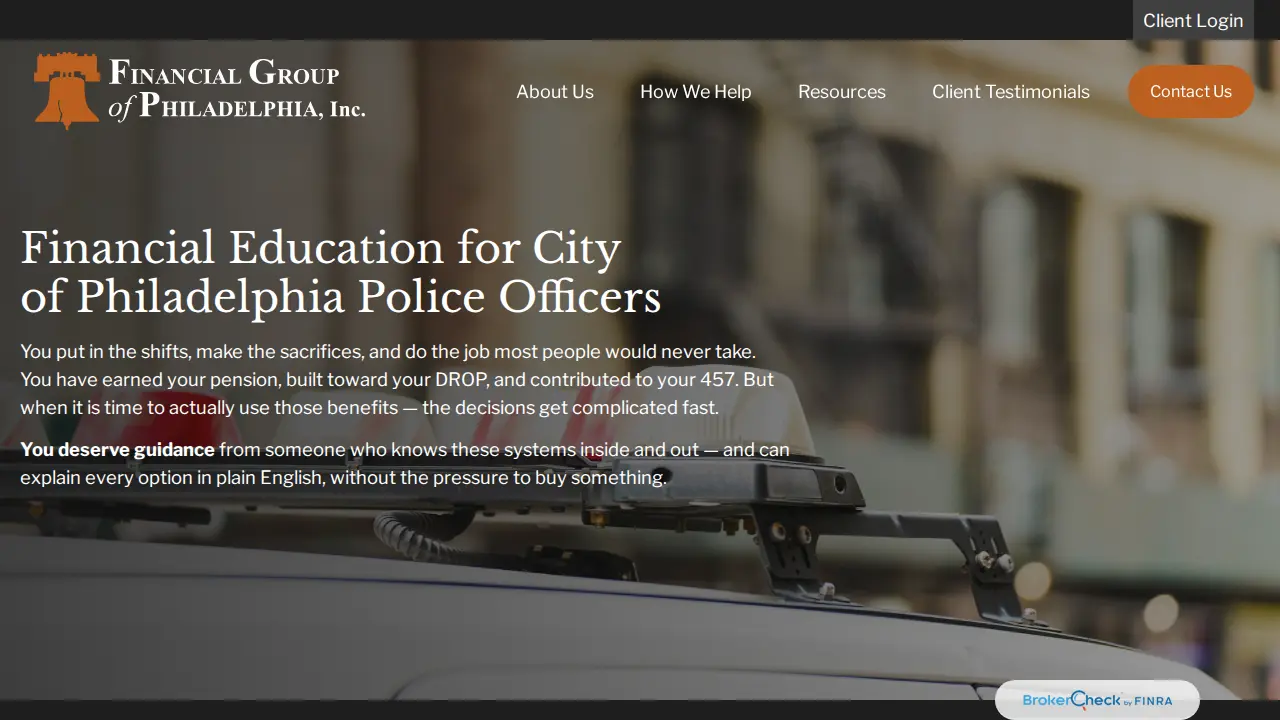 The Financial Group of Philadelphia page