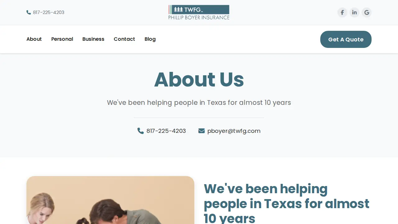 Phillip Boyer Insurance-TWFG Insurance Services page