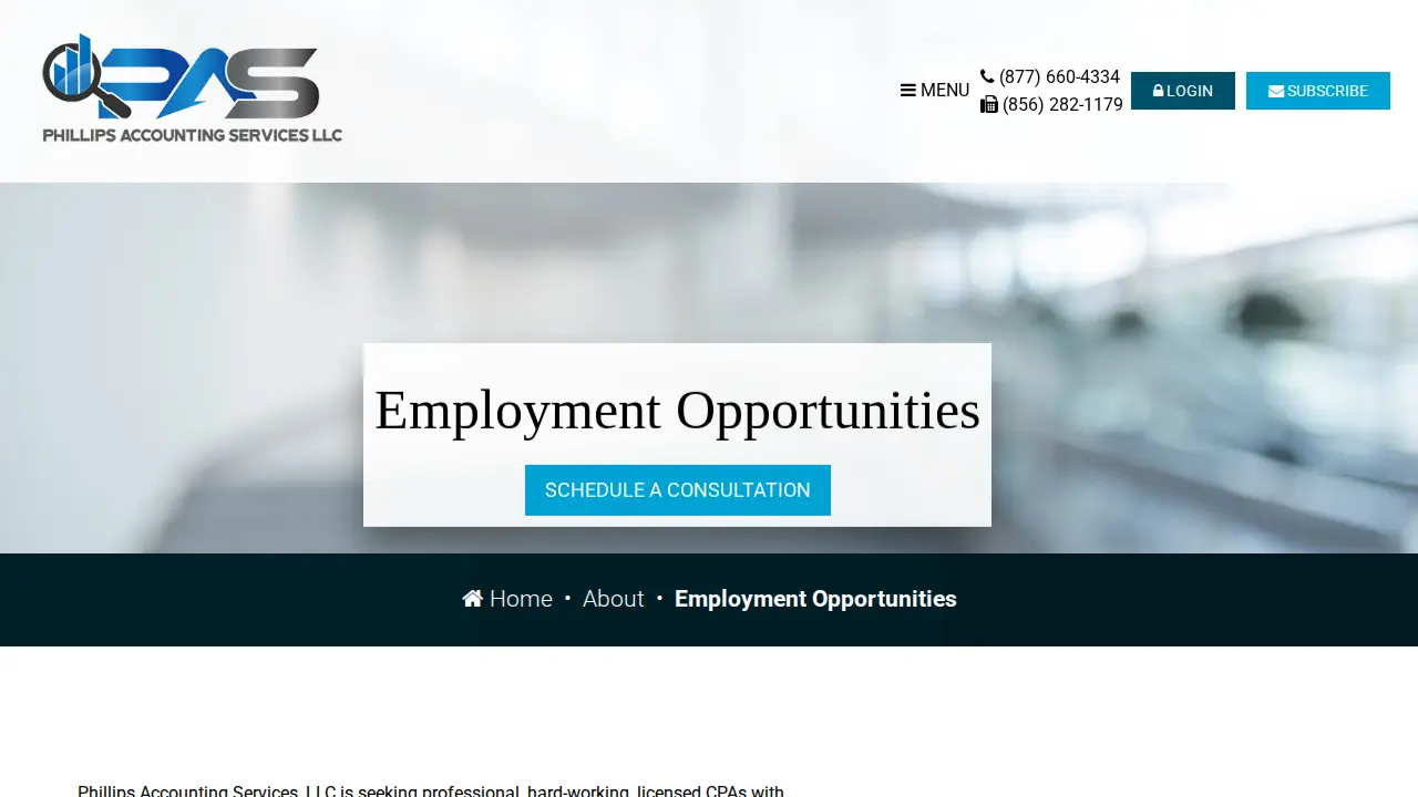 Phillips Accounting Services, LLC page