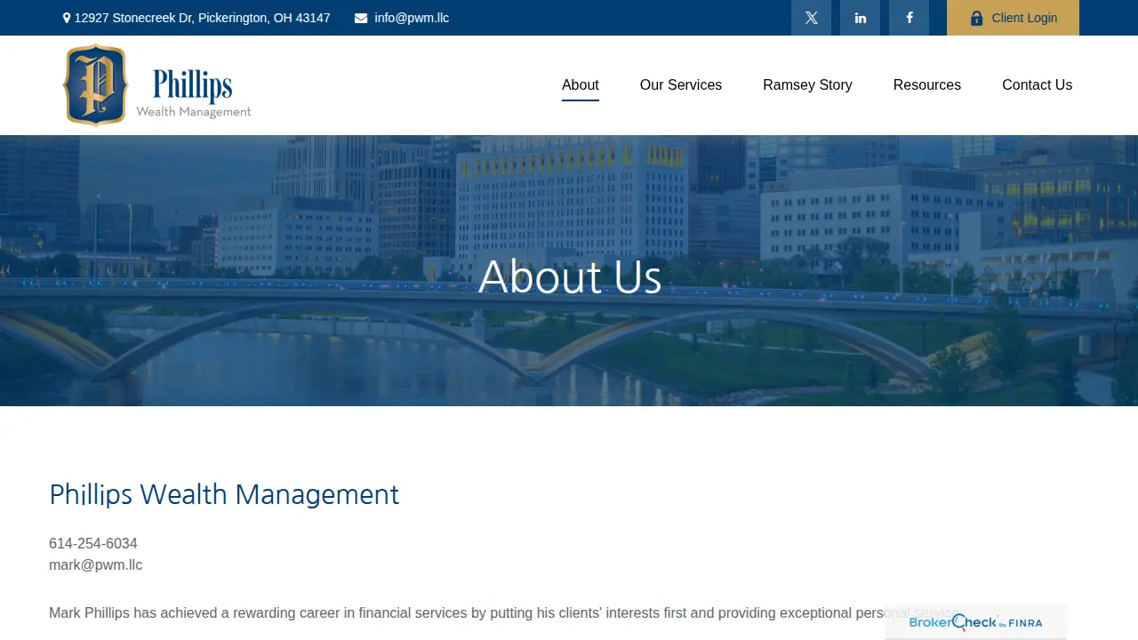 Phillips Wealth Management page