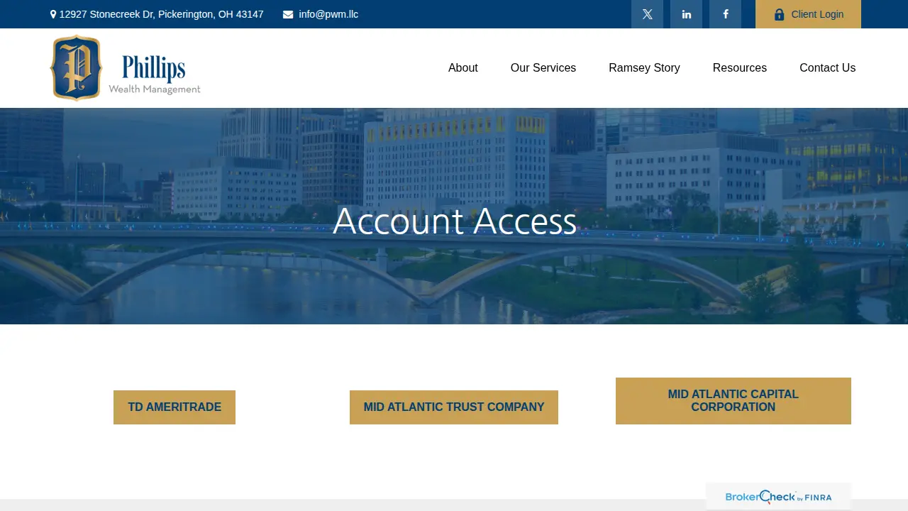 Phillips Wealth Management page