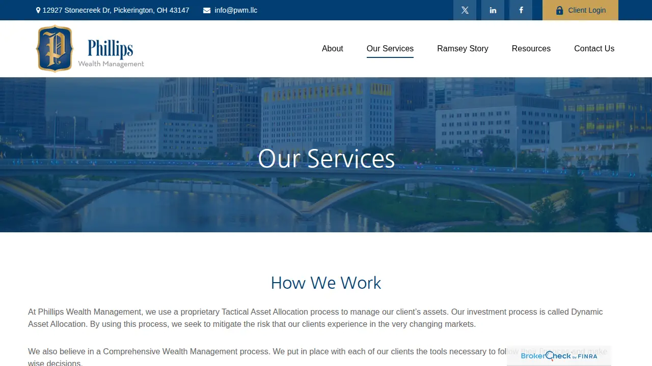 Phillips Wealth Management page