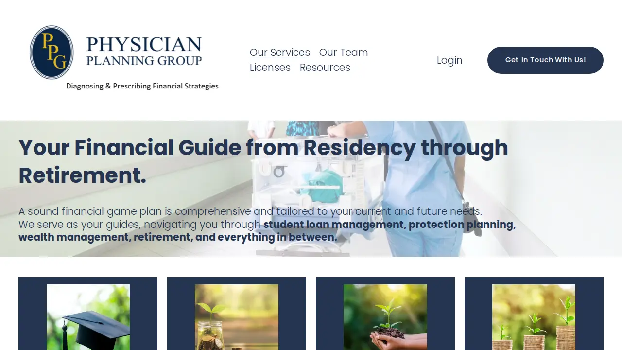 Physician Planning Group page