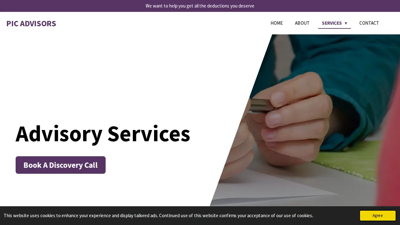 PIC Advisors page