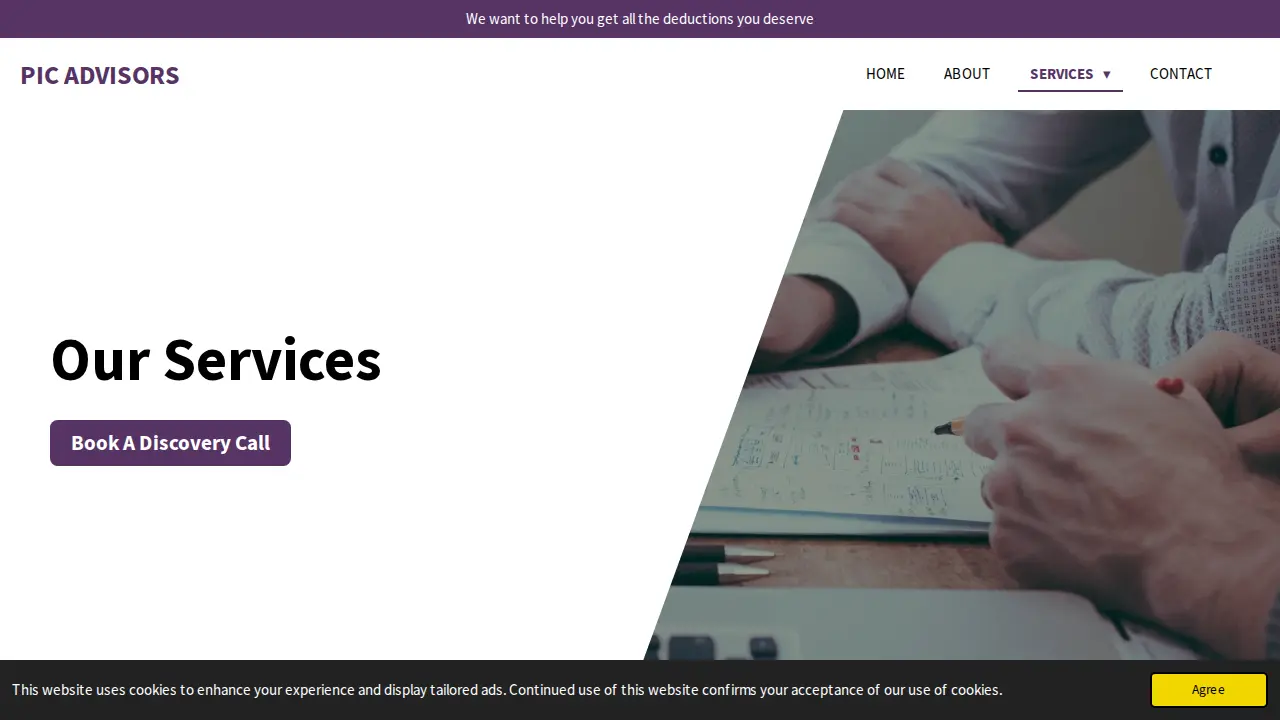 PIC Advisors page