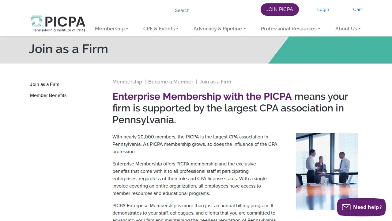 PICPA page
