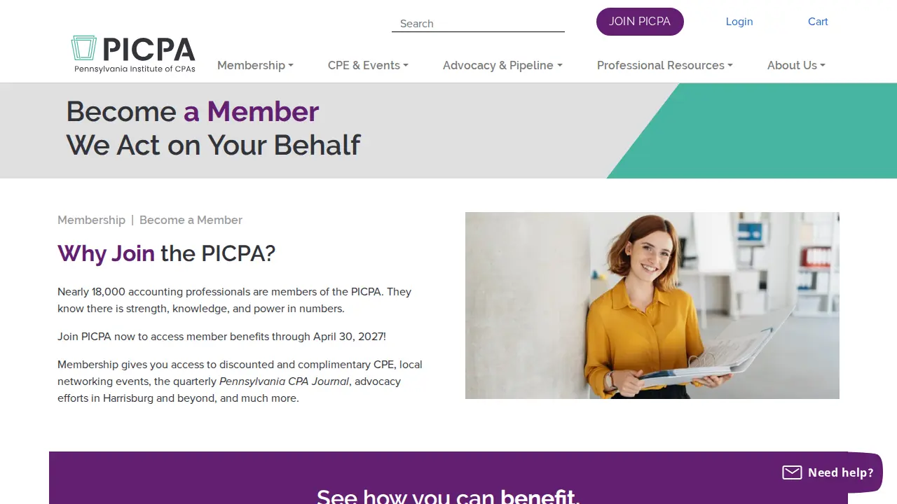 PICPA page