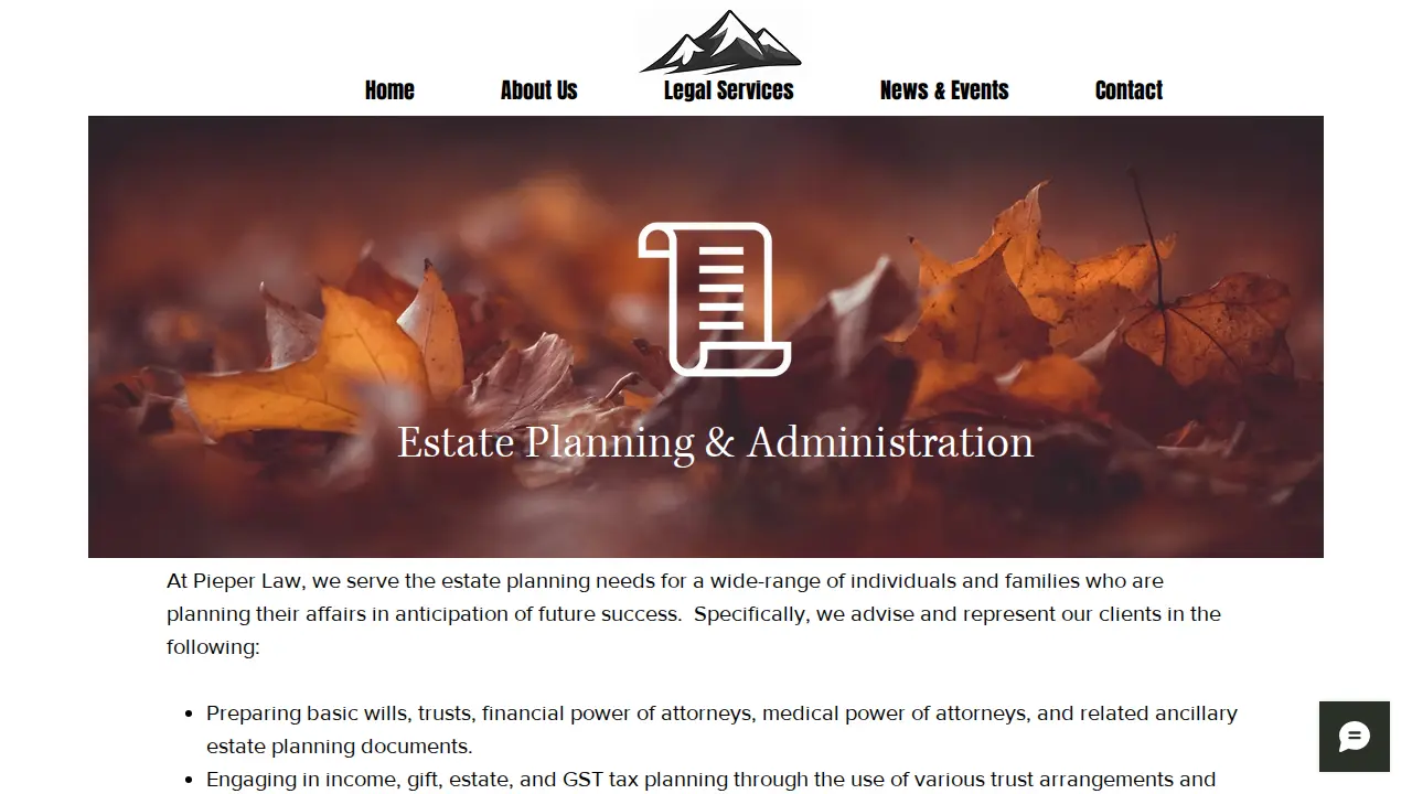 Pieper Law LLC page