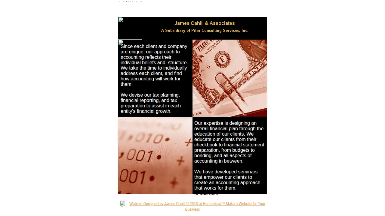 Pilar Consulting Services page