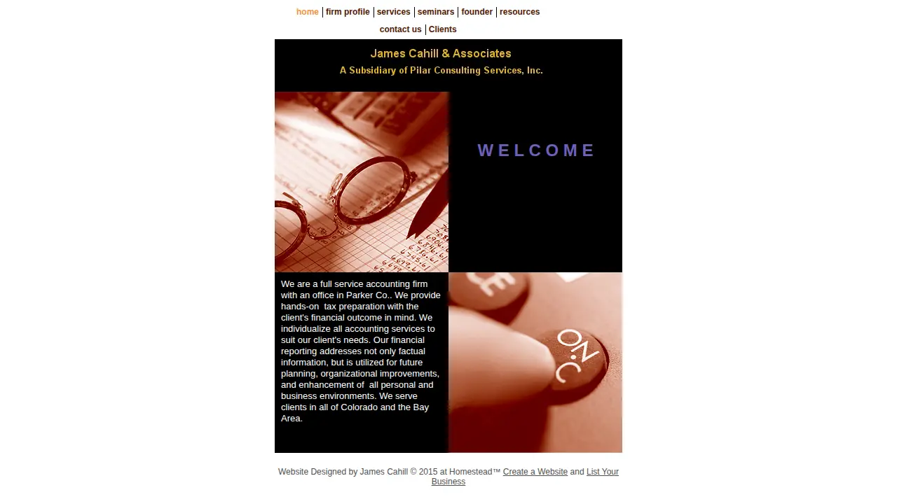 Pilar Consulting Services page