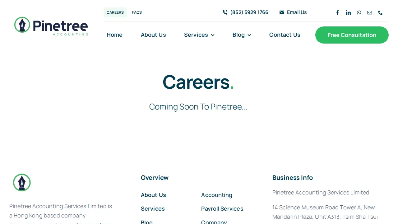 Pinetree Accounting Services Limited page