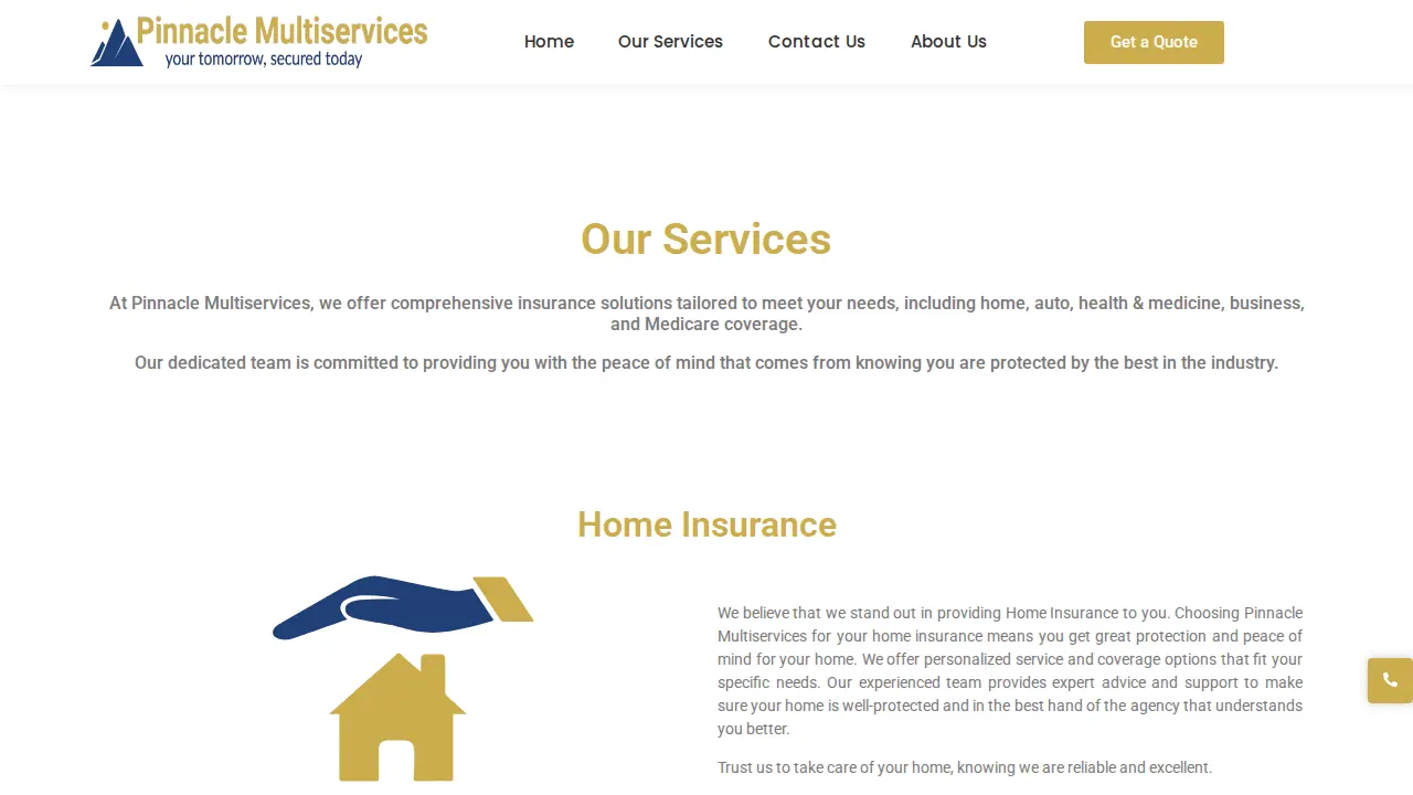 Pinnacle Multi Services LLC page