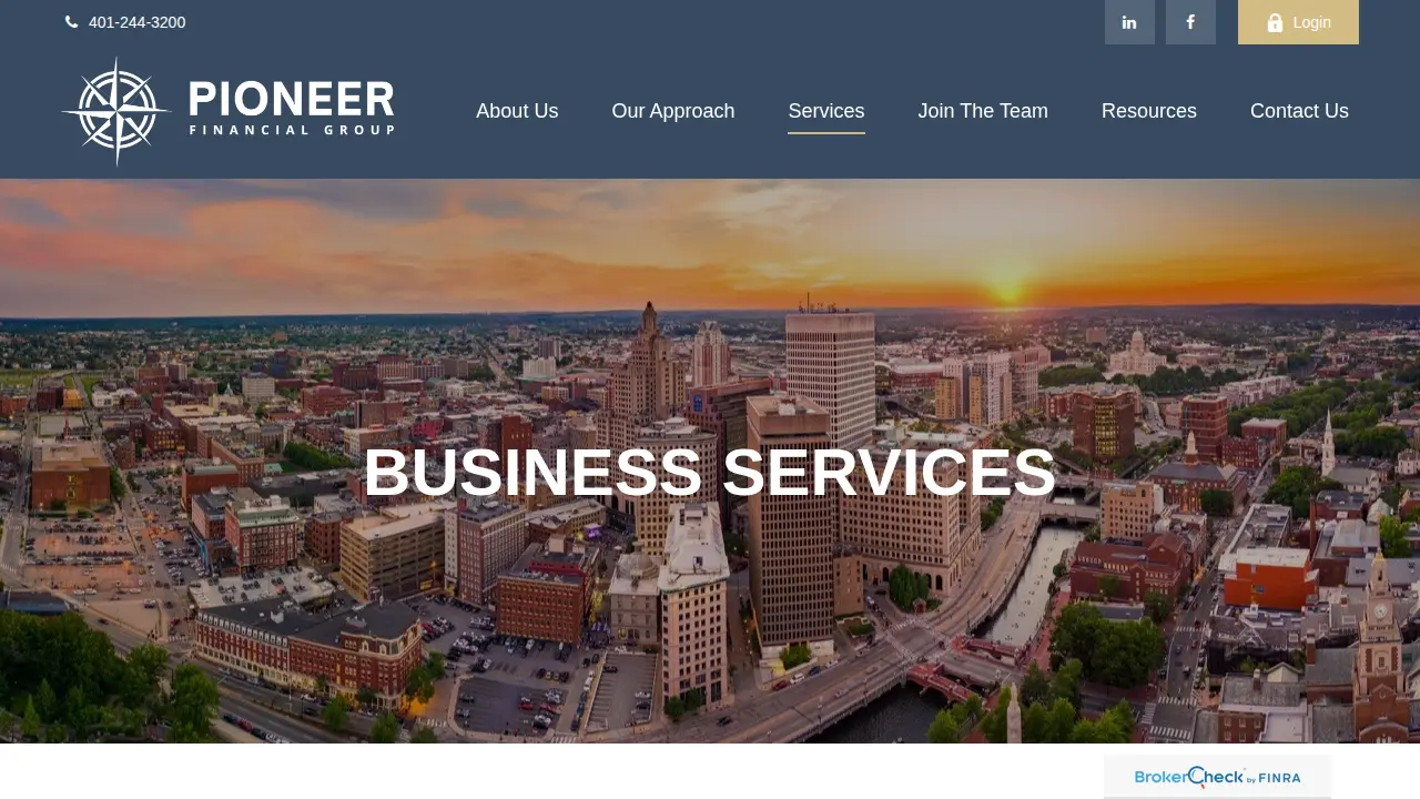 Pioneer Financial Group page