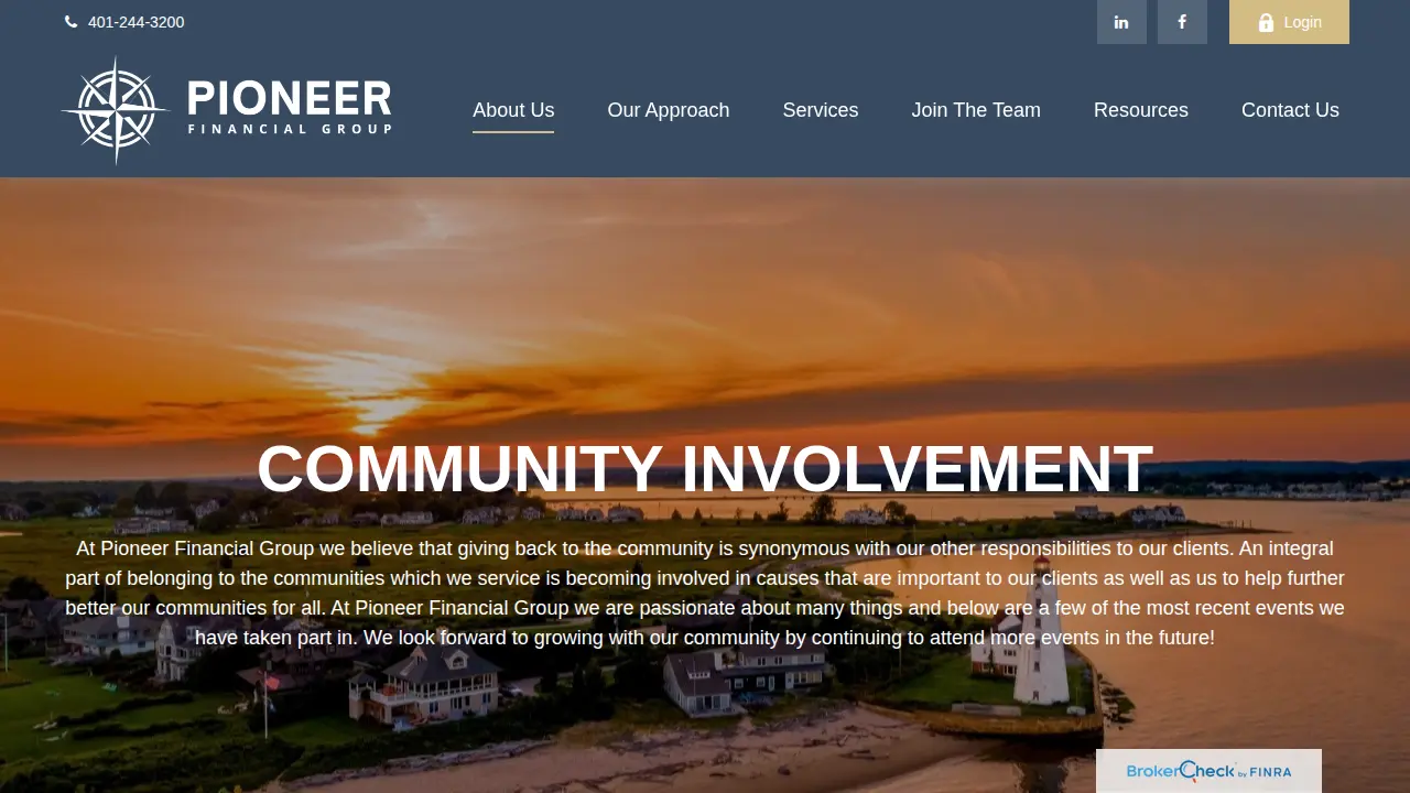 Pioneer Financial Group page