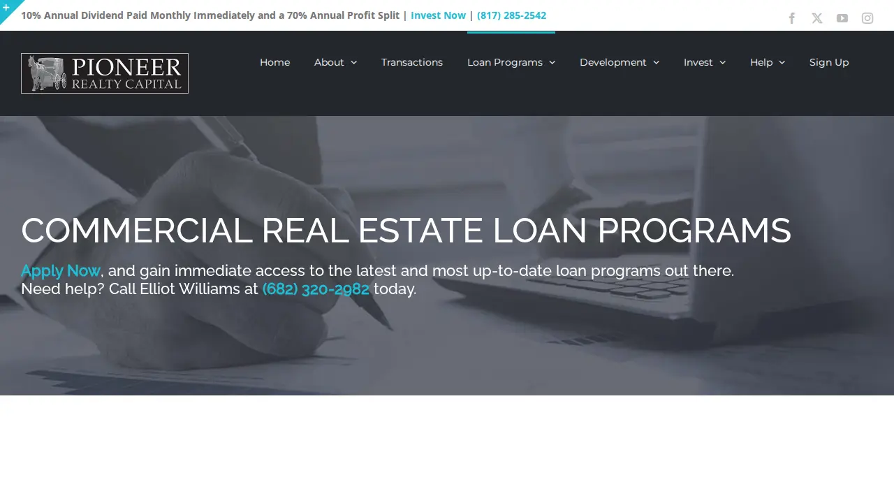 Pioneer Realty Capital, LLC page