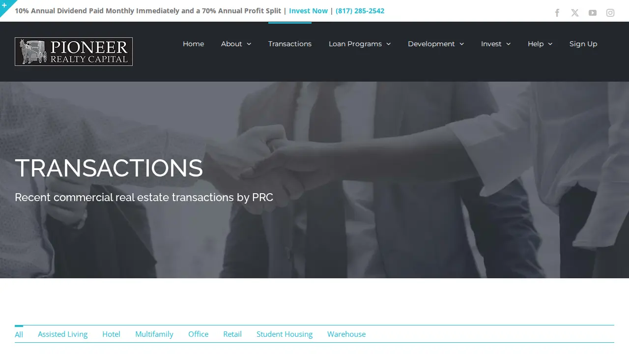 Pioneer Realty Capital, LLC page