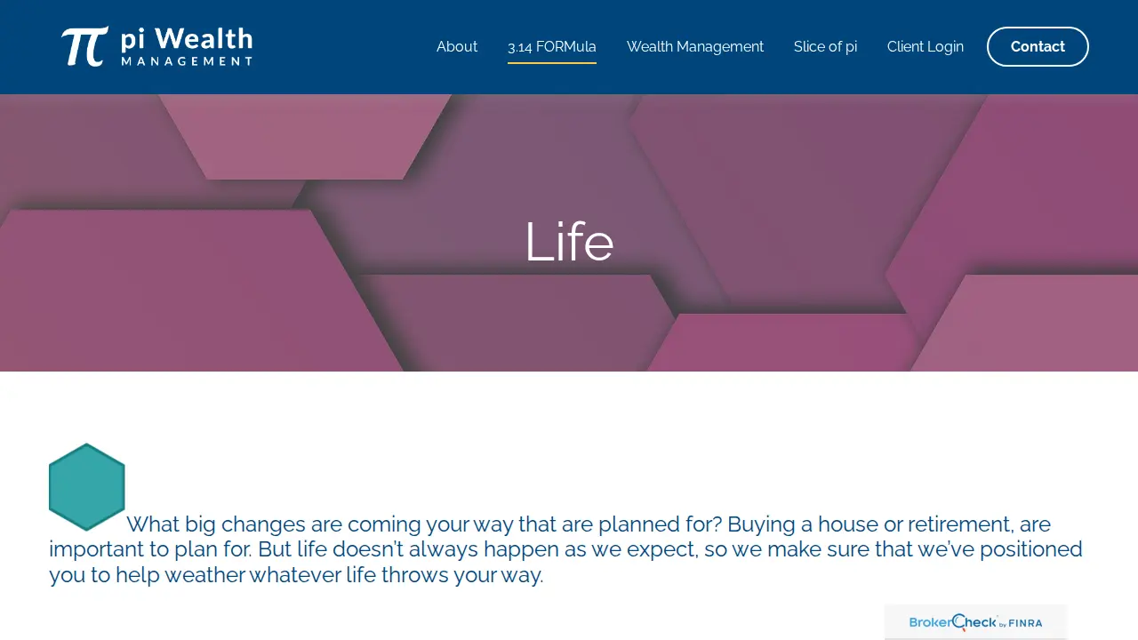 pi Wealth Management page