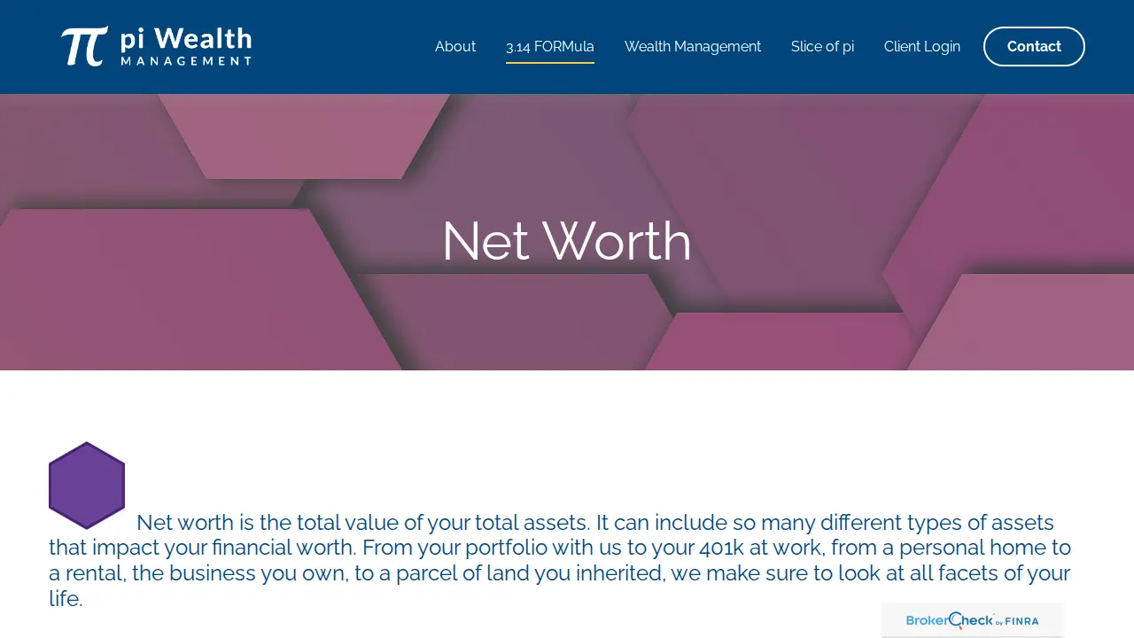 pi Wealth Management page