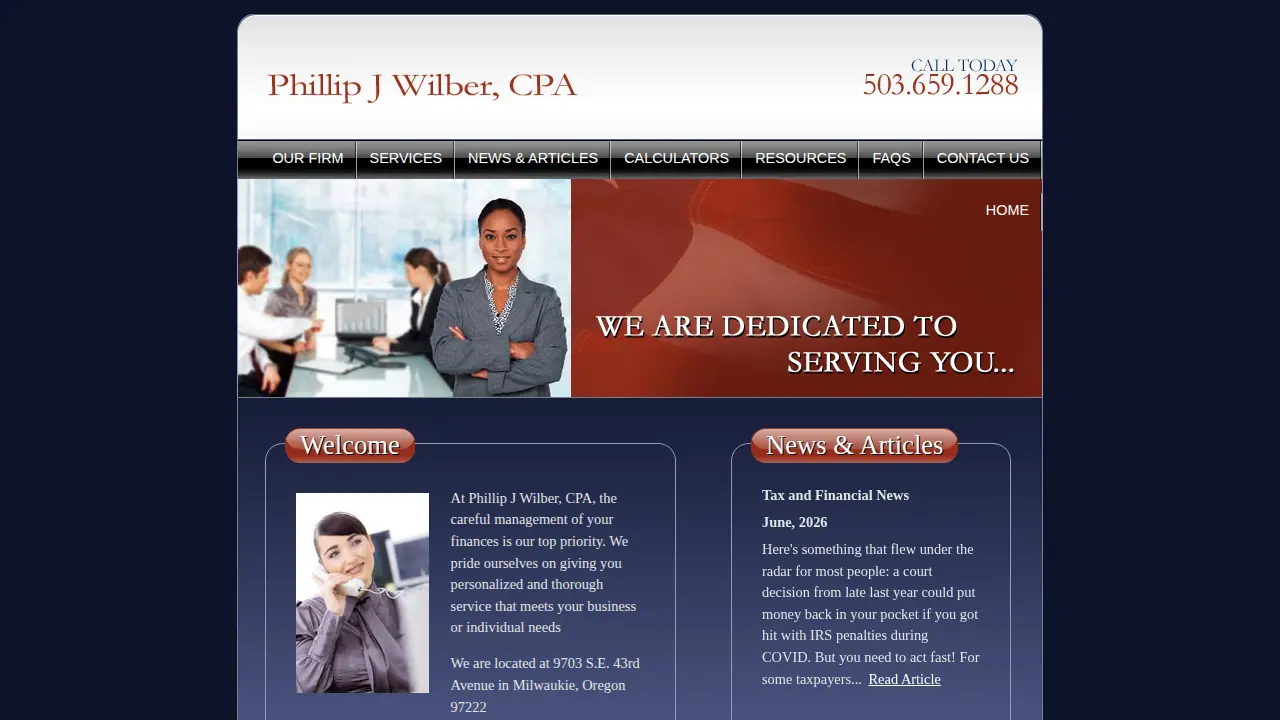 Wilber Phillip J page