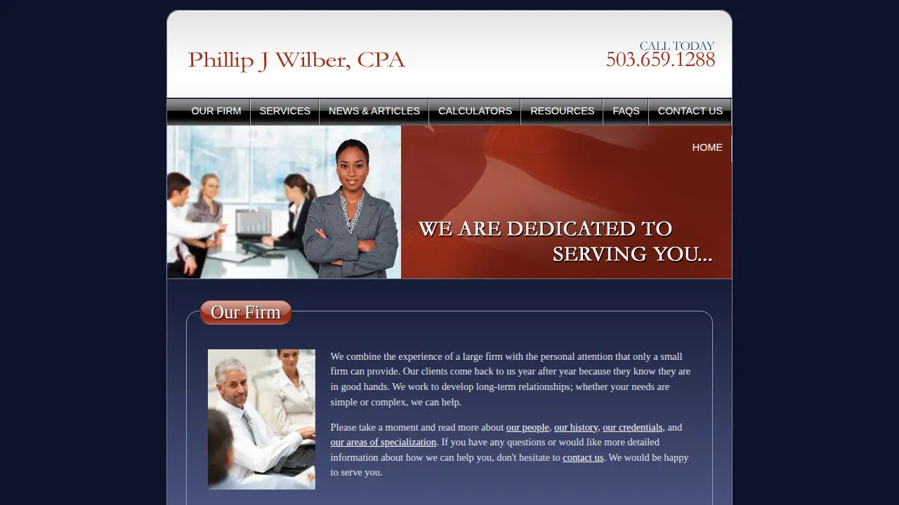 Wilber Phillip J page