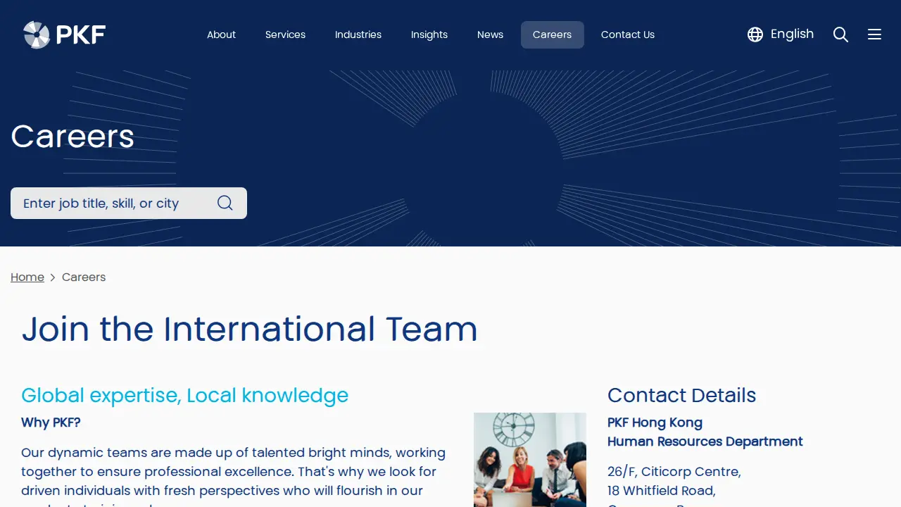PKF Hong Kong page