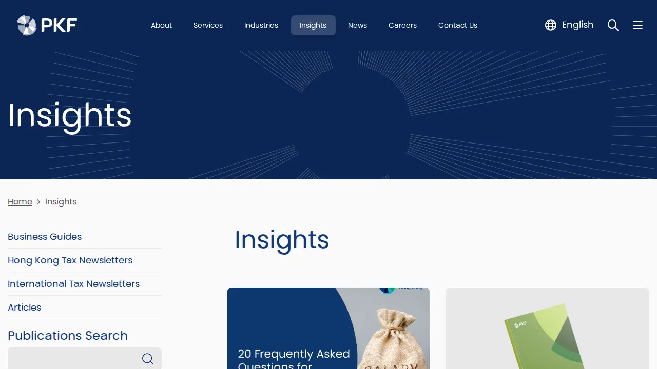 PKF Hong Kong page