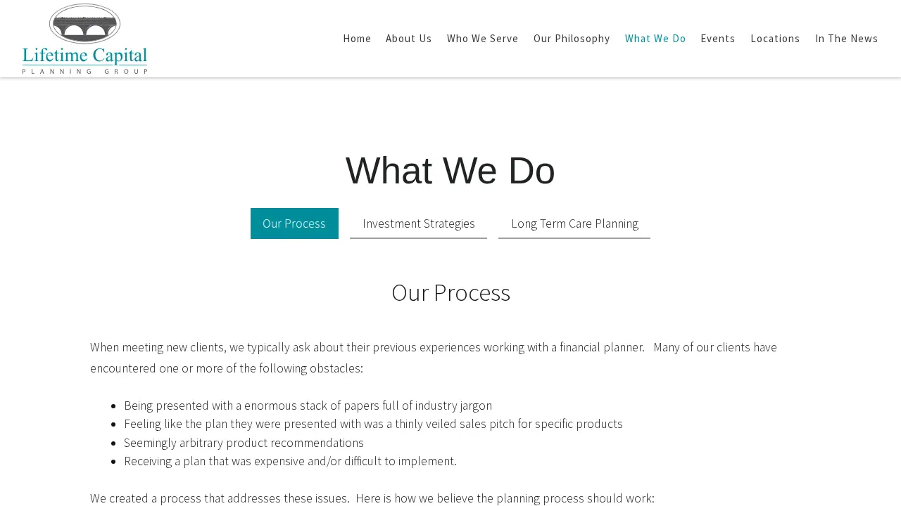 Lifetime Capital Planning Group LLC page