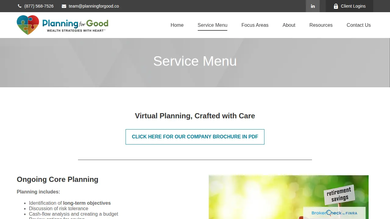 Planning for Good - Karen Melo Ticas, CFP® page