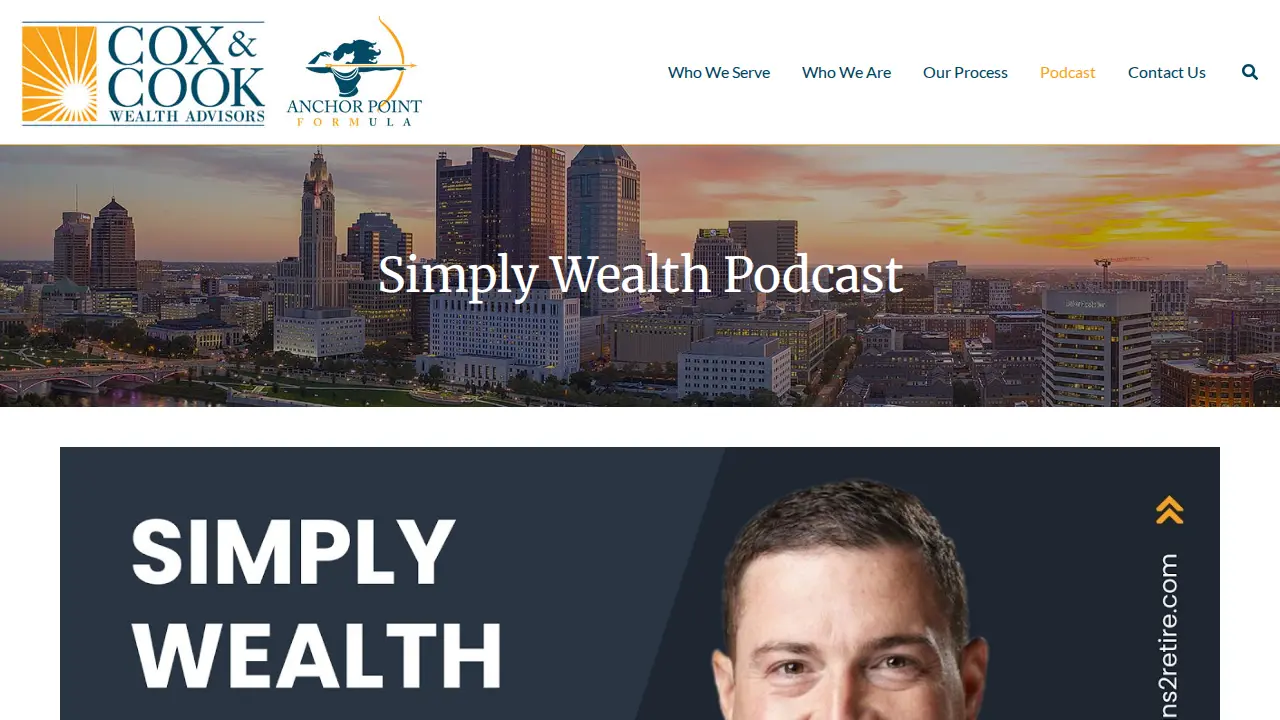 Cox & Cook Wealth Advisors page