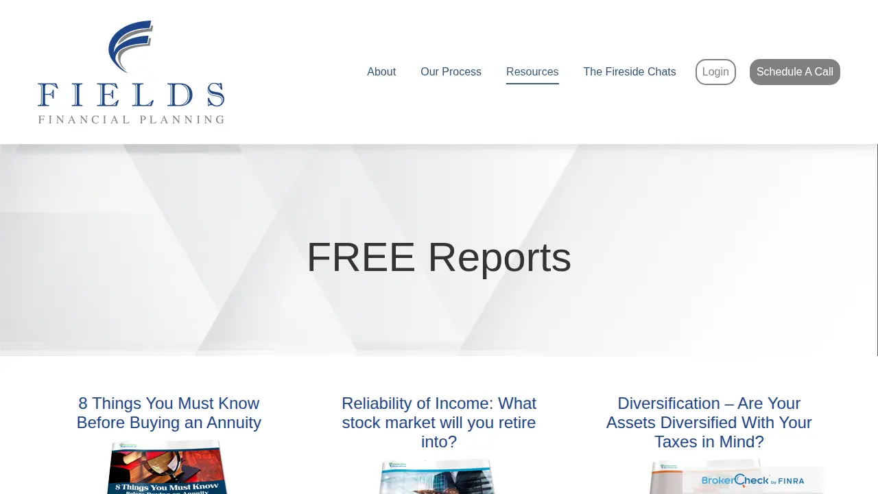 Fields Financial Planning page