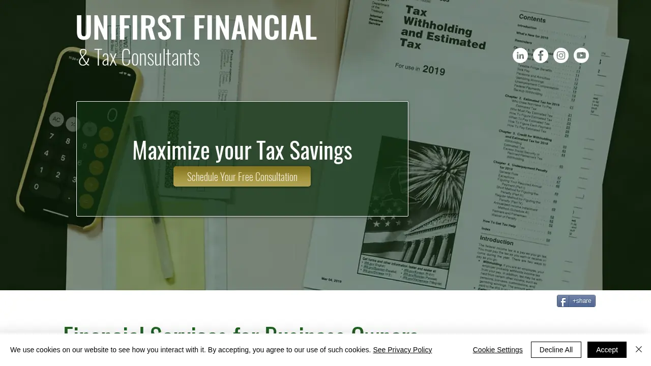 Unifirst Financial & Tax Consultants page