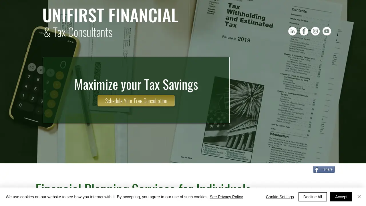 Unifirst Financial & Tax Consultants page