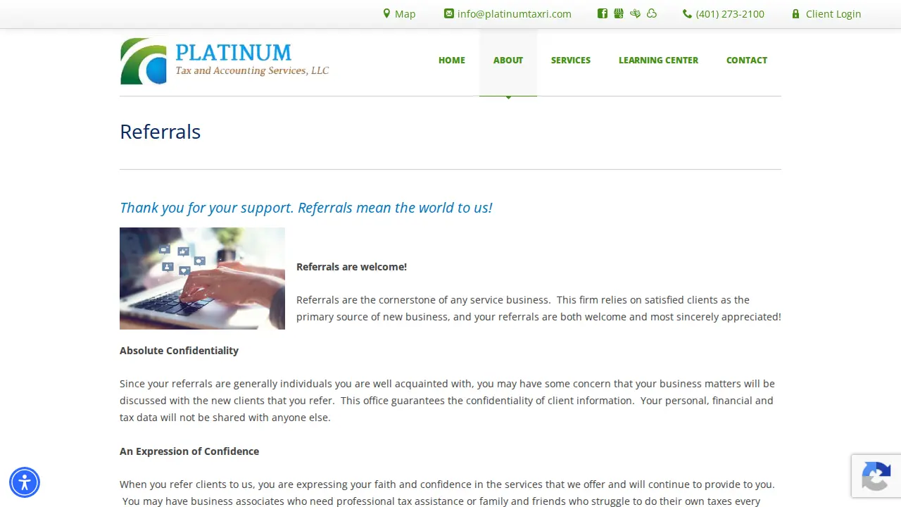 Platinum Tax & Accounting Services LLC page