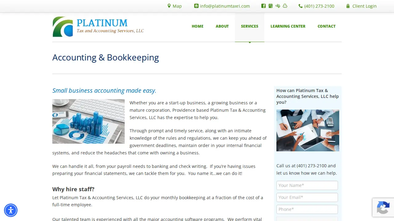 Platinum Tax & Accounting Services LLC page