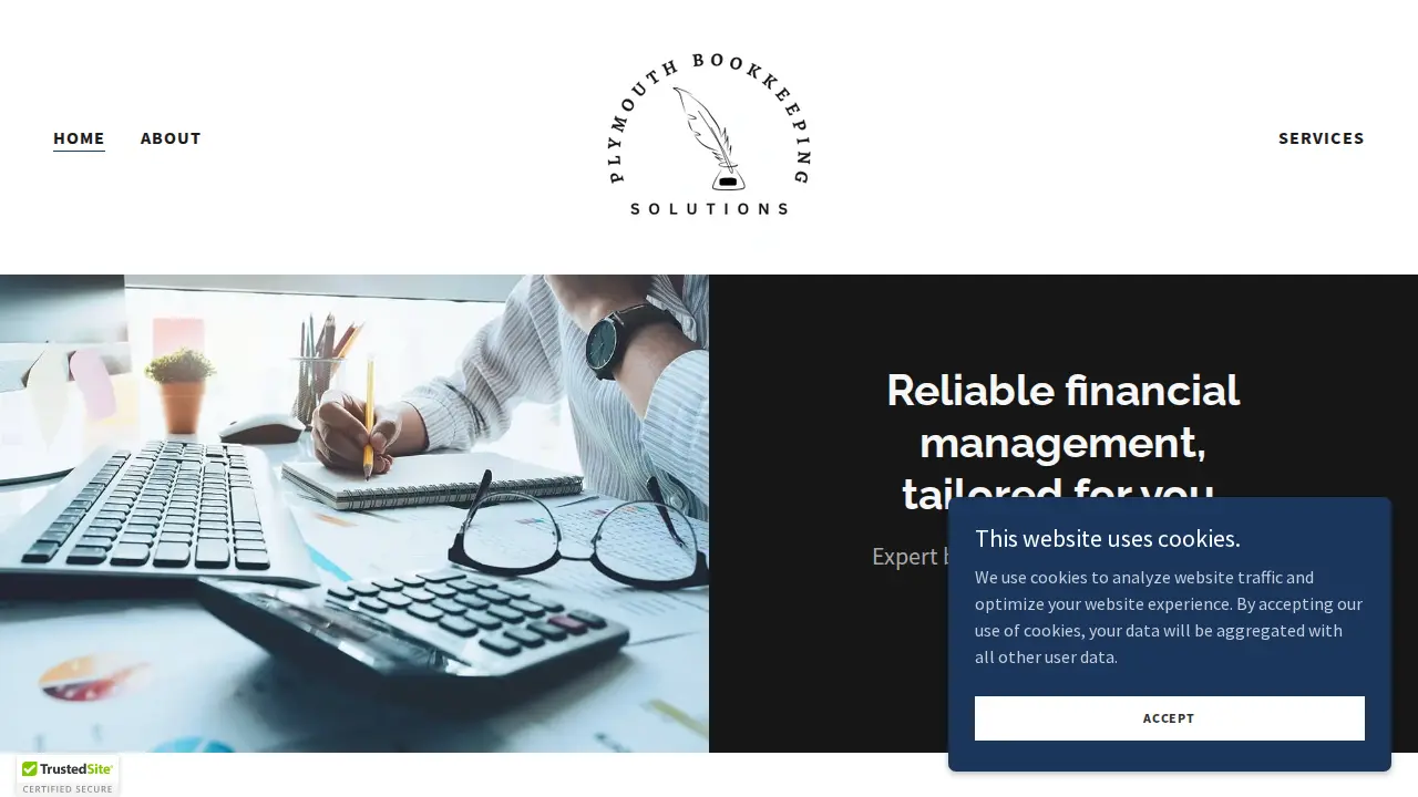 Plymouth Bookkeeping solutions website