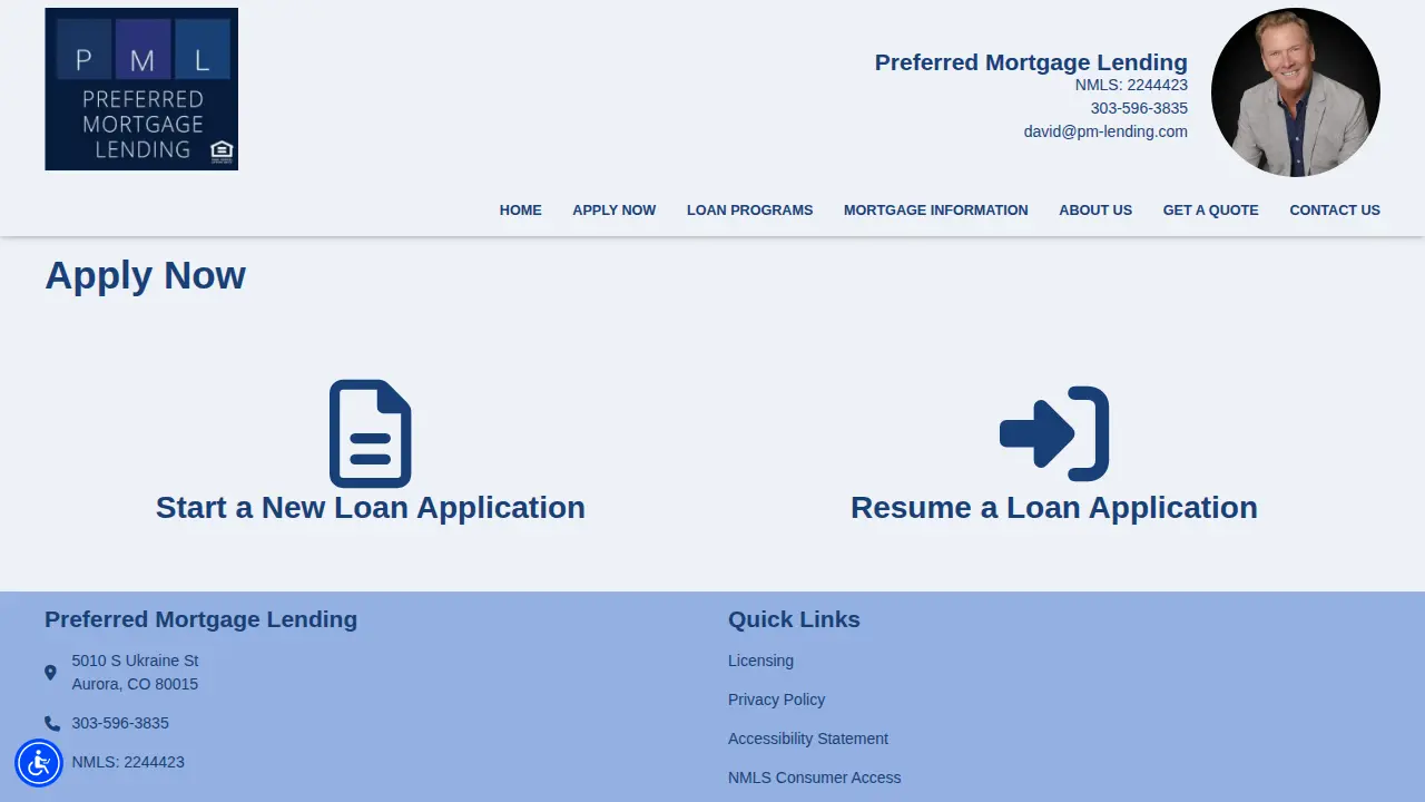 Preferred Mortgage Lending: David Hutton, Mortgage Broker page