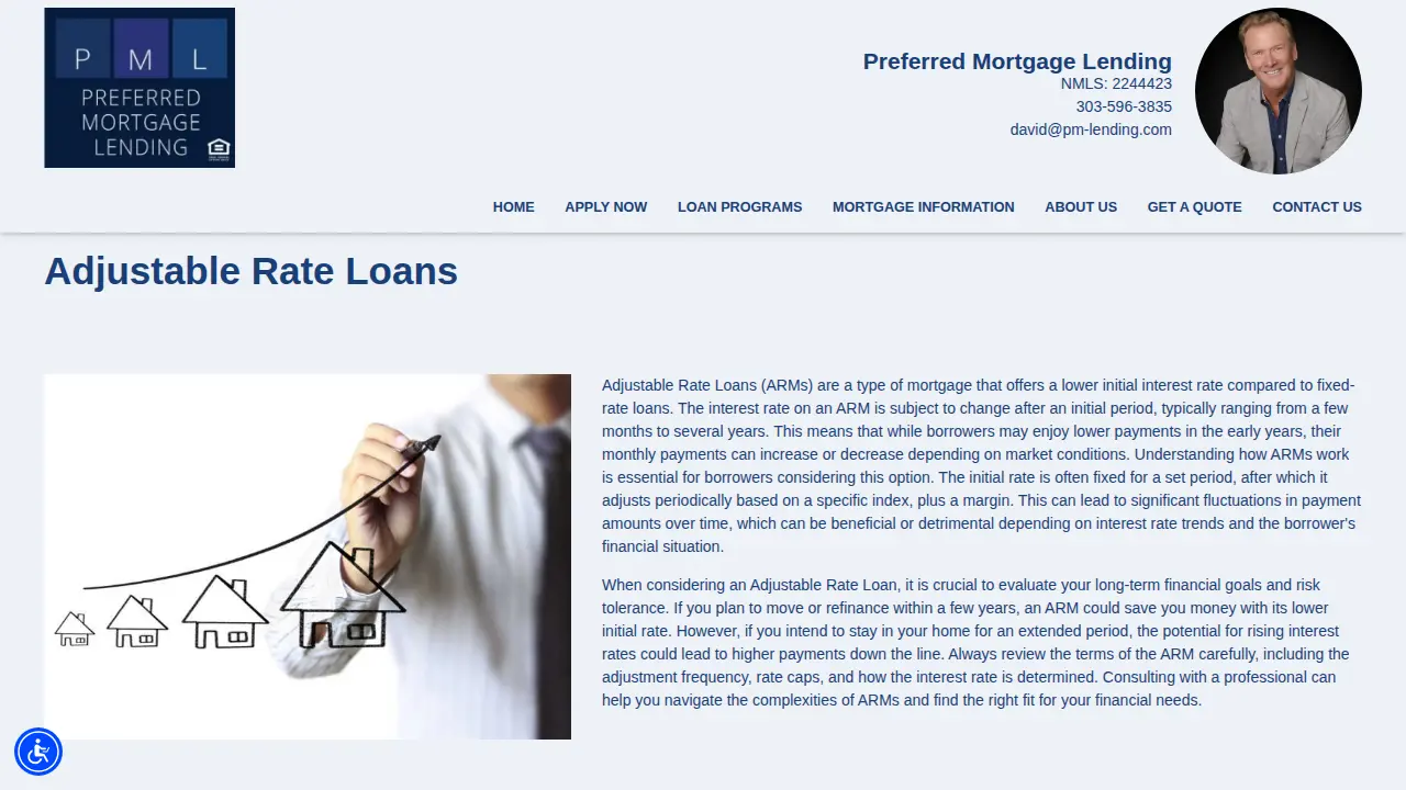 Preferred Mortgage Lending: David Hutton, Mortgage Broker page