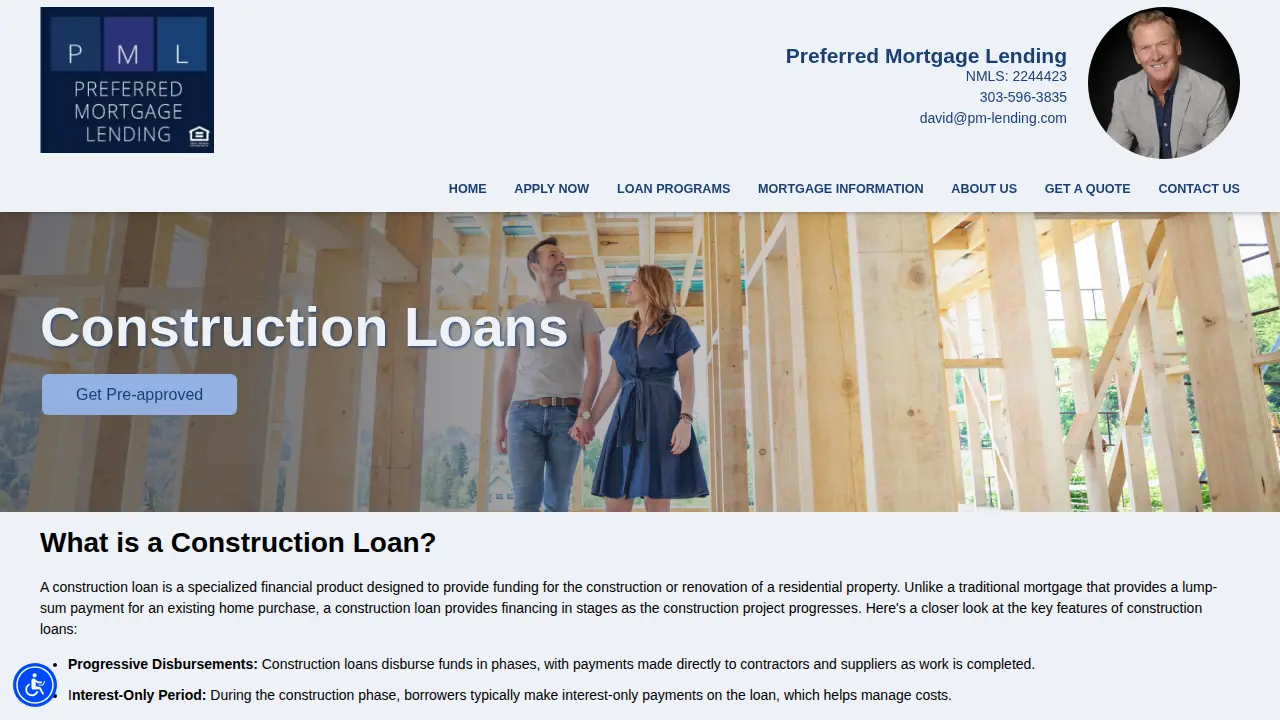 Preferred Mortgage Lending: David Hutton, Mortgage Broker page