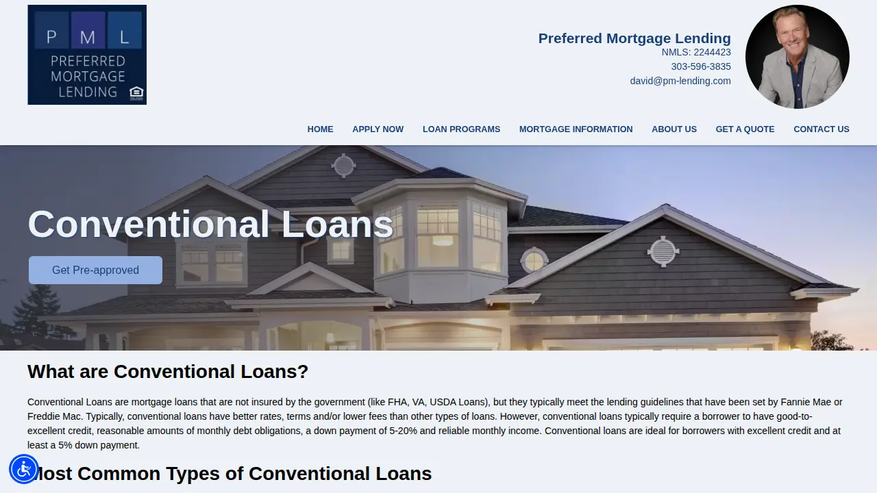 Preferred Mortgage Lending: David Hutton, Mortgage Broker page
