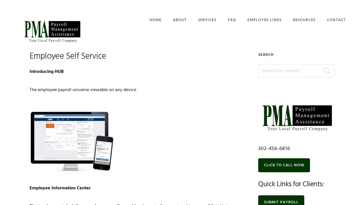 Payroll Management Assistance page