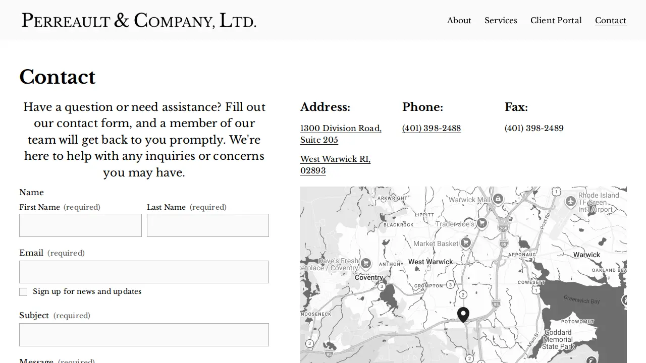 Perreault & Co Ltd page