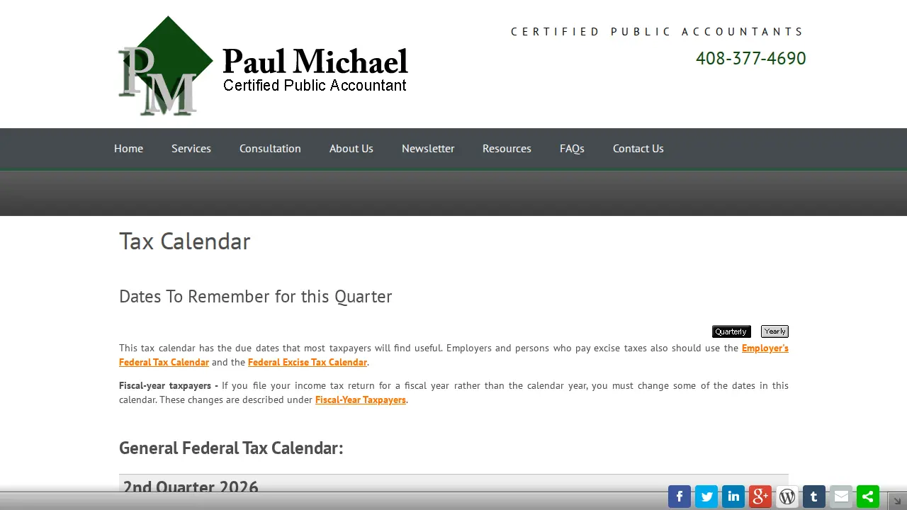 Michael Paul CPA page