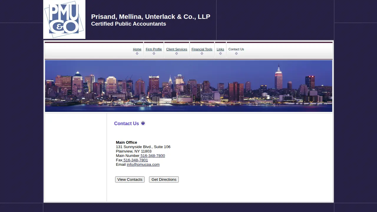 Prisand, Mellina, Unterlack & Co., LLP page