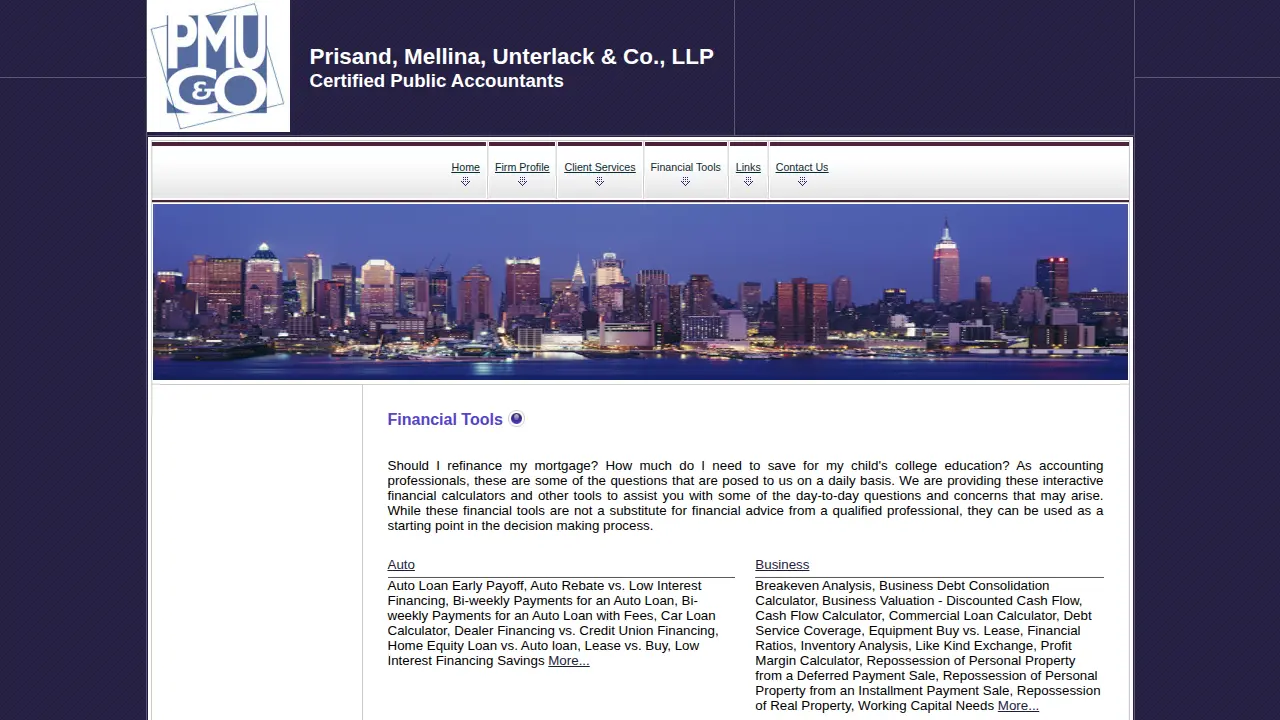 Prisand, Mellina, Unterlack & Co., LLP page